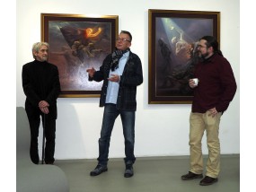 z prawej Jarek Jaśnikowski, Mariusz Zdybał i Józef Stolorz